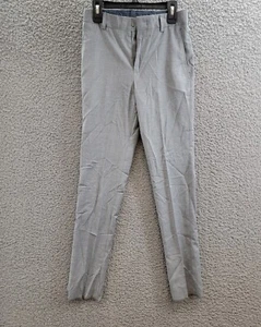 Lauren Ralph Lauren Plaid Pants Big Boys 8R / 24"-W Gray Hook & Bar Closure - Picture 1 of 15