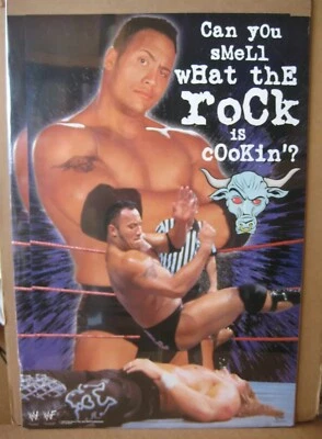 PÓSTER: LUCHA LIBRE: WWF: LA ROCA - PUEDES OLER Cooking - Dwayne Johnson WWE Foto 1 de 4
