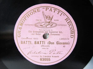 78rpm ADELINA PATTI sings DON GIOVANNI (Mozart) - G&T London 1905 - Picture 1 of 2