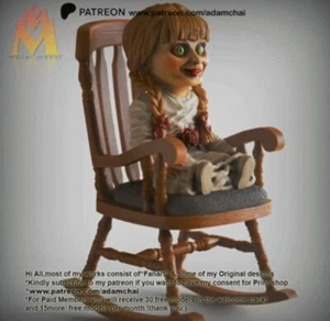 Annabelle Puppe Figur hochwertig 12K Resin 3D gedruckt Figurine - Bild 1 von 5