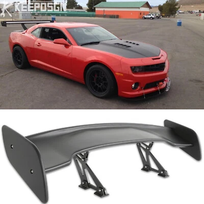 Alerón trasero ajustable GT Wing para Chevrolet Camaro 2010-2015 negro mate 46" Foto 1 de 4