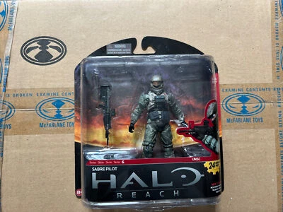 HALO REACH 系列 6 SABRE 飞行员雕像 MCFARLANE 全新 工厂盒 — 第 1/2 张图片