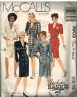 3903 Vintage Mccalls Sewing Pattern Misses Fashion Basics Front Button Dress Oop