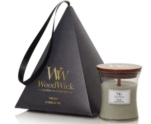 WoodWick Fireside Hourglass Candle - Large Scented Jar, Crackling Wick Long Burn - Picture 1 of 5