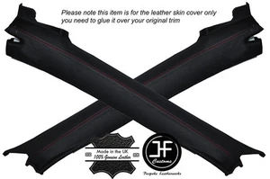 FUNDAS DE CUERO PILAR RED STITCH 2X PARA VAUXHALL OPEL TIGRA TWINTOP 04-09 - Imagen 1 de 3