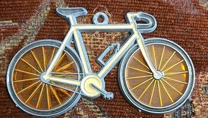 VTG Rafaelian Suncatcher Stained Glass Bicycle Bike - Picture 1 of 4