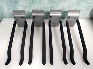 Flow Wall Long Hook 8 Inch (4 Pack) Hanging 40 Lb. Gray/Black - Picture 1 of 2