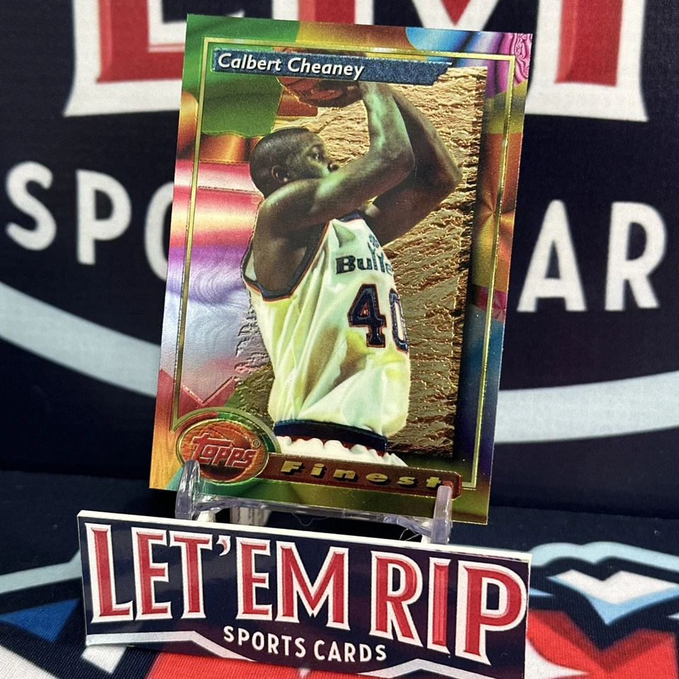 Calbert Cheaney 1993-94 Topps Finest Refractor #84 Bullets First Year Refractors - Image 1 of 3