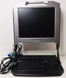 Dell FY452 Rack Monitor, some parts may be bent - Picture 1 of 6