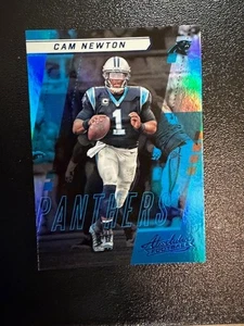 2017 PANINI ABSOLUTE SPECTRUM BLUE INSERT CARD CAROLINA PANTHERS CAM NEWTON #89 - Picture 1 of 1