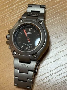 CASIO G-SHOCK MR-G MRG-120T Quartz Men's Watch Black Silver Used From Japan - Picture 1 of 8