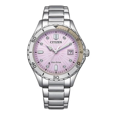 Citizen Women's Sport Date Indicator Eco-Drive Silver Watch 36MM FE6170-88X - Image 1 of 4