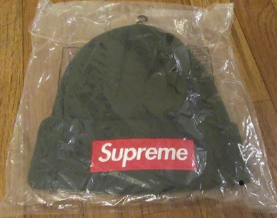 Gorro Supreme New Era Logo Caja Verde Pino Oscuro FW22 Supreme Nueva York 2022 Nuevo Foto 1 de 4