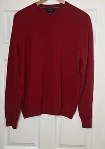 Maglione pullover Banana Republic uomo cotone cashmere manica lunga rosso taglia large - Foto 1 di 5