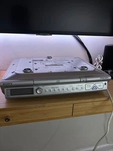 Sony ICF-CD543RM Under Cabinet Kitchen CD Clock Radio Silver With Remote Working - Picture 1 of 4