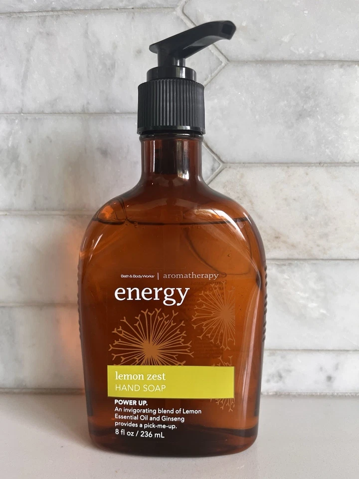 Bath & Body Works Aromatherapy ENERGY LEMON ZEST Hand Soap 8 fl oz HTF Read Desc - Image 1 of 2