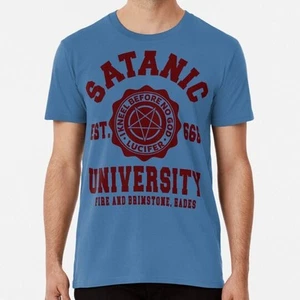 Satanic University Satanism Occult Size S to 5XL Made in the USA T-Shirt - Picture 1 of 5