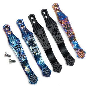 Clip trasero clip de cuchillo de bolsillo con tornillos para cuchillos plegables Rick Hinderer XM18 XM24 - Imagen 1 de 19