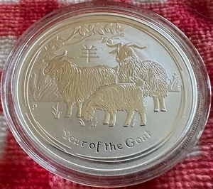 2015 Australian Silver Lunar GOAT 1 OZ BU - Picture 1 of 2