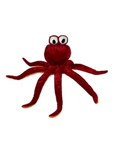 BJ Toy Co Octopus Plush Red & Orange Sea Animal Creature Critter Ocean Stuffed - Picture 1 of 8