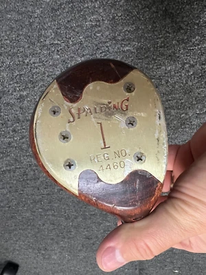 Right Handed Spalding REG NO. 4460 1 Wood w/ Steel Shaft 41.5" Tournament Queen - Image 1 of 4