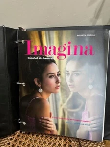 IMAGINA ESPANOL SIN BARRERAS 4TH ED. LOOSE LEAF SPANISH TEXTBOOK  - Picture 1 of 4
