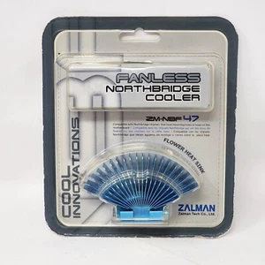 Zalman ZM-NBF47 chipset passif fleur bleue pont nord refroidisseur extrêmement rare - Photo 1/13