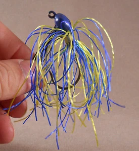Barsch, Angelköder/DR Custom Flipping Jig 1/2 oz. Blau / Maisgold - Bild 1 von 2
