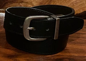 BOYS LEVIS SYN LEATHER BLACK BLACK BELT Gun Metal 12LV0257 SM 22-24 - Picture 1 of 6