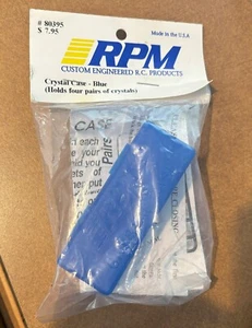 RPM 80395 Crystal Case - Blue (Holds 4 Pairs of Crystals) RC Part - Picture 1 of 4