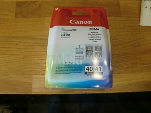 Canon 40 and 41 Genuine Canon Ink Cartridges - Afbeelding 1 van 2