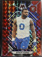 2023 Panini Mosaic Byron Young Hobby Exclusive Red  Mosaic Rookie #291 Young SP