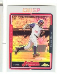 2005 Topps Chrome REFRACTOR Coco Crisp VERY TOUGH other singles available - Picture 1 of 2