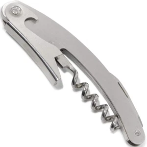 48 Pack - Stainless Steel Corkscrew with Foil Cutter - Bar and Wine Opener - Picture 1 of 4