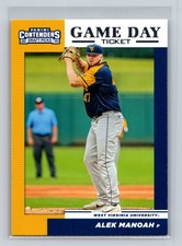 2019 Panini Contenders Draft Picks Collegiate #2 Alek Manoah Game Day Ticket NM
