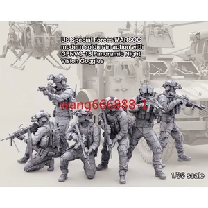 1:35 Resin Figures Modern US Special Forces Soldiers 6 Man Unassembled Unpainted - Picture 1 of 2
