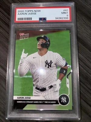 2020 Topps Now Aaron Judge #41 PSA 9 - Image 1 of 2