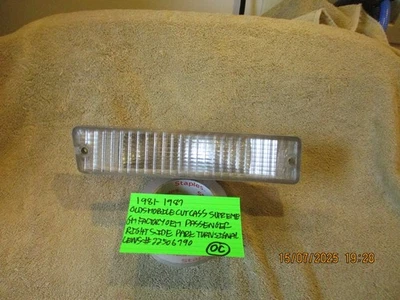 Oldsmobile Cutlass Supreme GM 1981-1987 intermitente de estacionamiento lateral derecho envío gratuito Foto 1 de 4