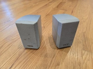 SONY SS-MSP2 Surround Sound Speakers Speaker Pair SSMSP2 Silver | Read - Picture 1 of 2