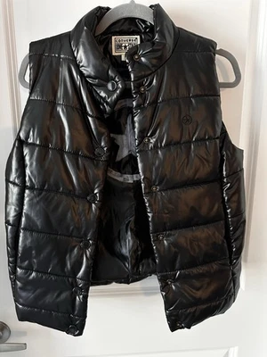 Chaqueta Chaleco Converse One Star Negro Puffer Mediana Foto 1 de 4