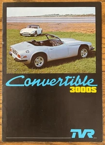 TVR 3000S & Turbo Convertible 1978-79 UK Market Foldout Sales Brochure - Picture 1 of 3