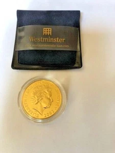 Bailiwick of Guernsey 2002 Golden Jubilee £5 Five Pound Gold Gilt - Picture 1 of 6