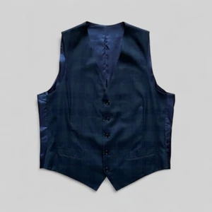 Suitsupply Herren Weste kariert grün Wolle "Lazio" - Größe EU56R / US / UK46R - Bild 1 von 7