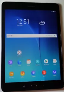 Samsung Galaxy Tab A 9.7 SM-T550 16GB Wi-Fi Black Working Well #843B Android 7 - Picture 1 of 6