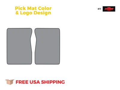 FITS 1971-1973 Chevrolet K10 Pickup Floor Mat 2pc Loop - Изображение 1 из 4