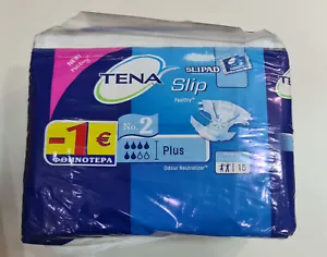 Vintage 00s TENA Slip SLIPAD 15 Kunststoff unterstützt ERWACHSENE Windeln Mittelgröße N2 - Bild 1 von 6