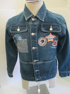 ASPHALT LEGEND 3 ALL STAR PLAYER BOYS BLUE DENIM LONG SLEEVE BUTTON FRONT JACKET - Picture 1 of 12