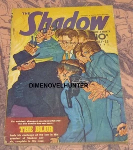 VG THE SHADOW 15. JULI 1941 "THR BLUR" MAXWELL GRANT PULP SIEHE VIDEO - Bild 1 von 1