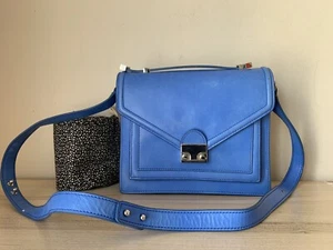 Loeffler Randall Medium Rider bag blue shoulder or cross-body handbag - Picture 1 of 12
