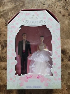 Hallmark Keepsake Holiday Ornament Barbie & Ken Doll Wedding Day 1997 New in Box - Picture 1 of 6